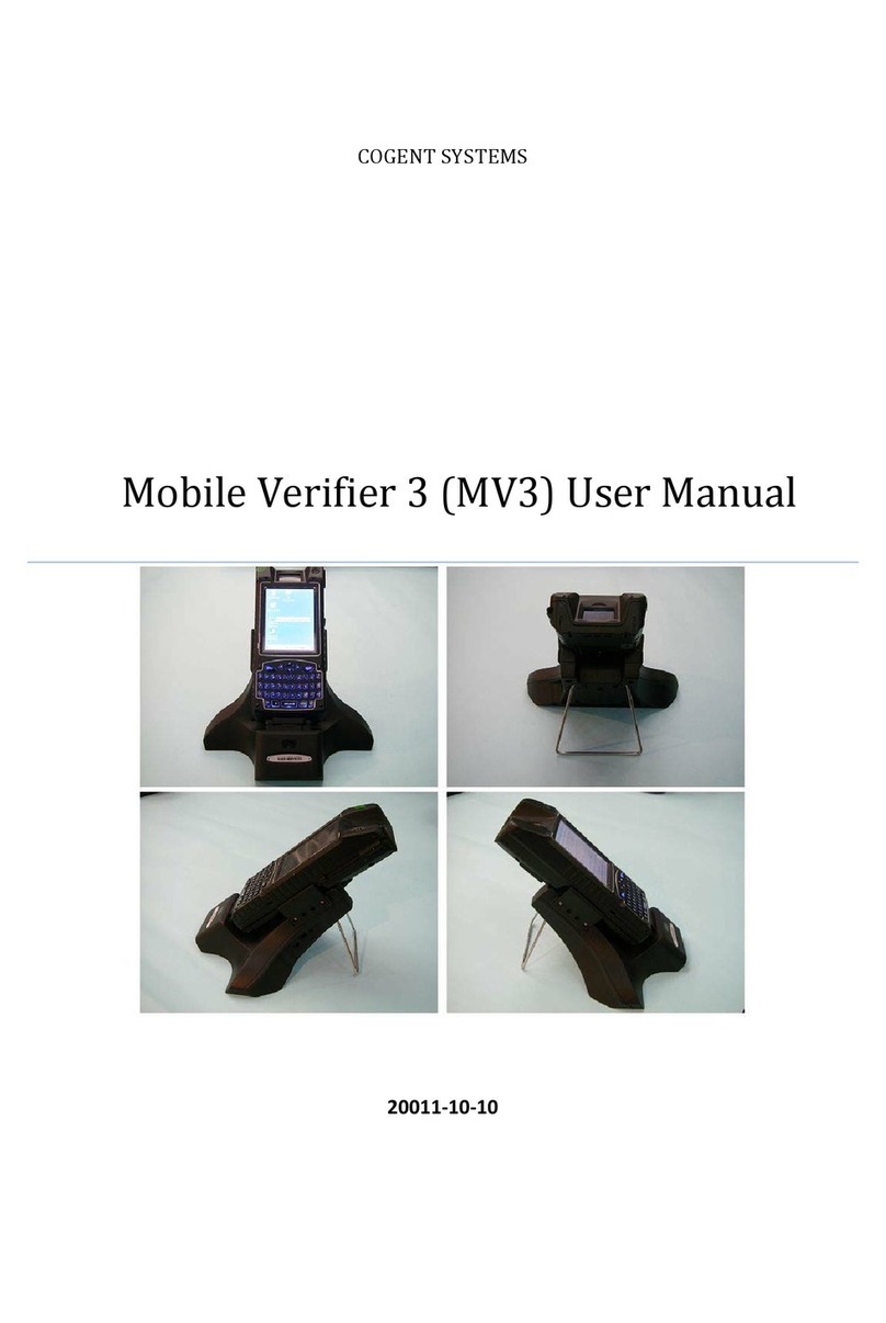 Cogent Systems Mobile Verifier 3 user manual
