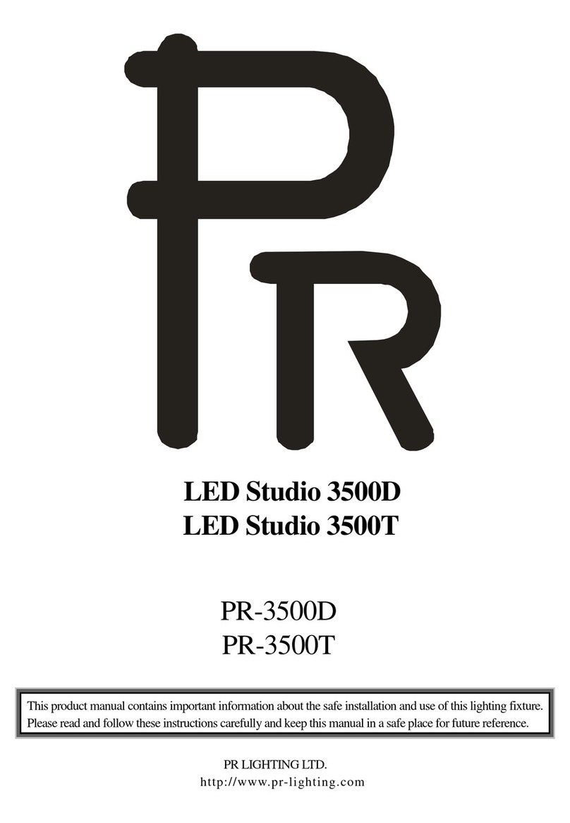 PR LED Studio 3500T manual