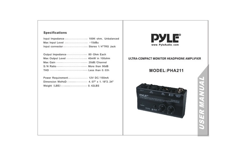 Pyle PHA211 User manual