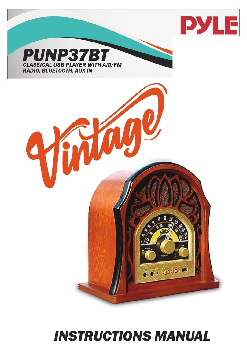 Pyle PUNP37BT instruction manual