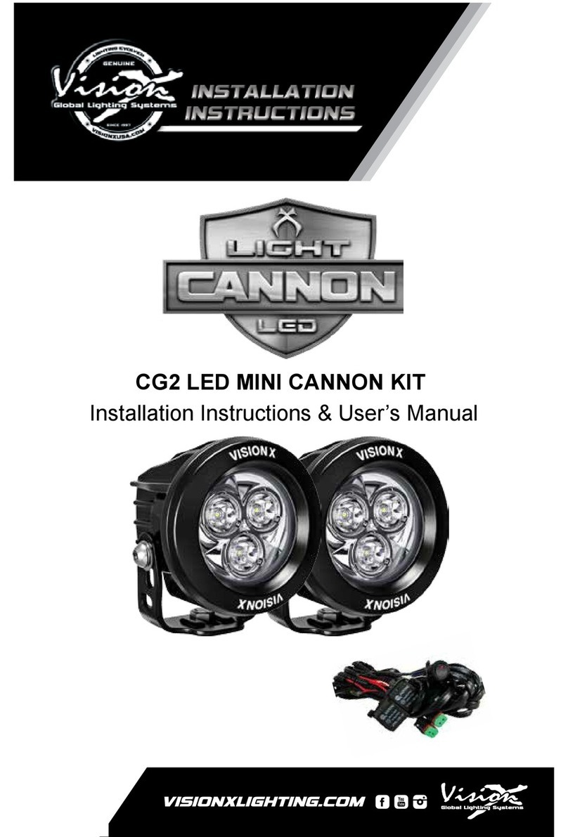 Vision X CG2-CPM310KIT Installation instructions & user manual