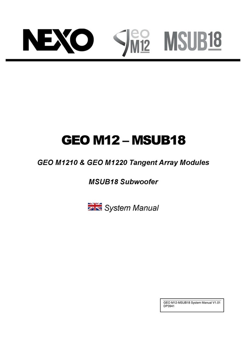 Nexo GEO M1210 User guide