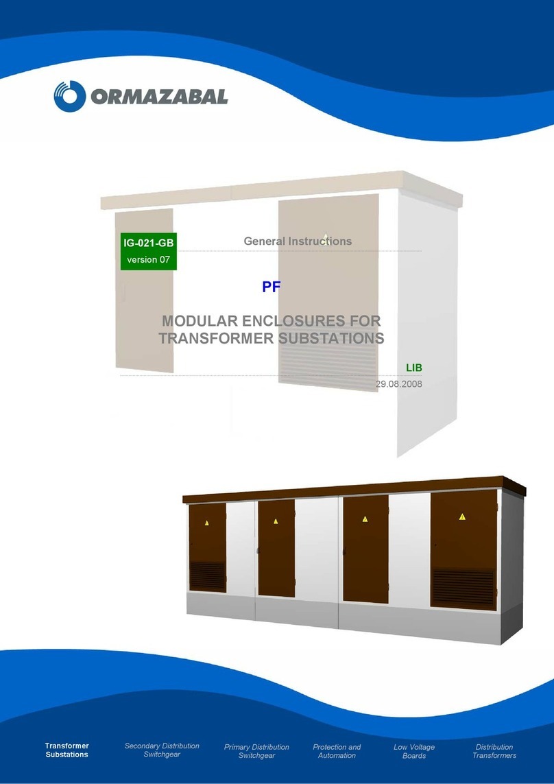 Ormazabal PF-2015 Series General instructions