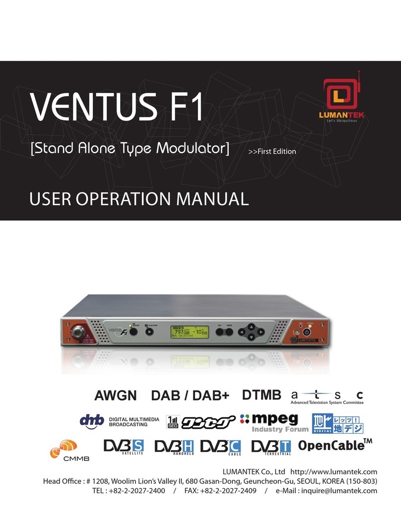 Lumantek VENTUS F1 User's operation manual