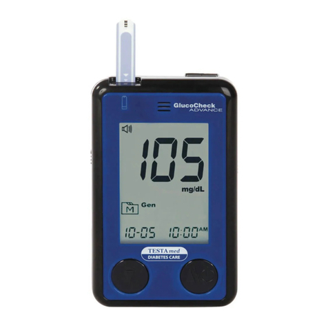 TESTAMED GlucoCheck Advance owner's manual
