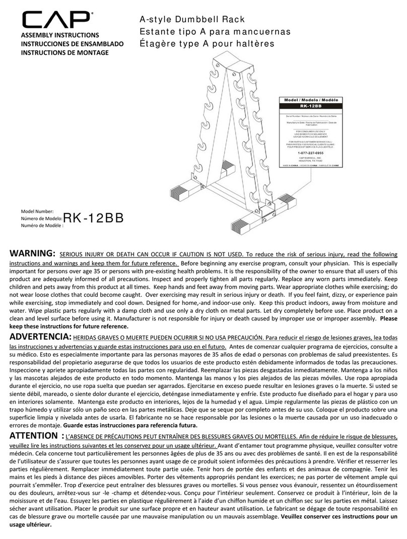 CAP RK-12BB Assembly instructions