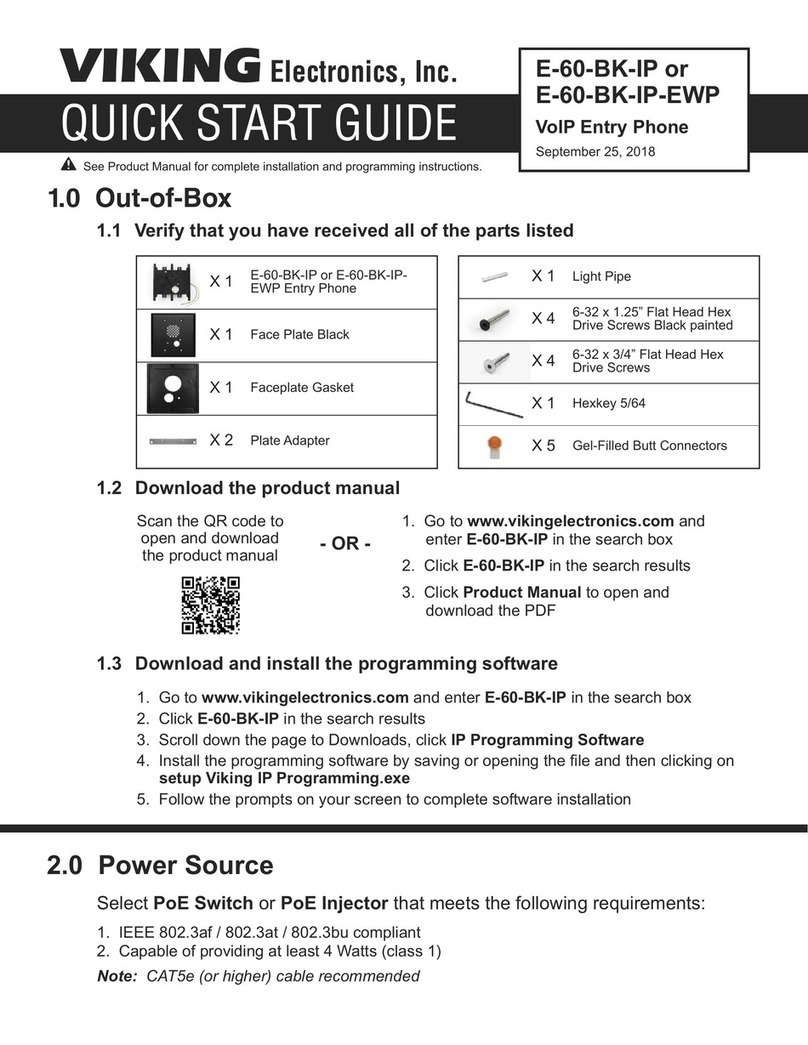 Viking Electronics E-10-IP quick start guide