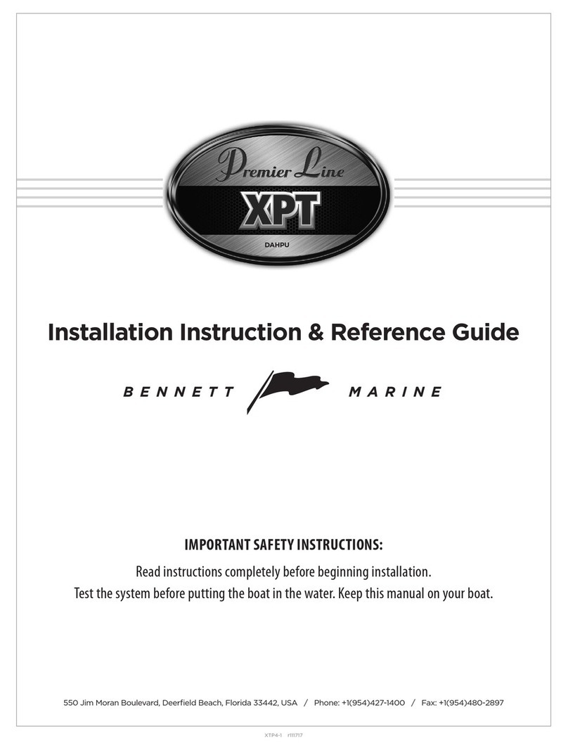 Bennett Marine Premier XPT Series Installation Instruction & Reference Guide