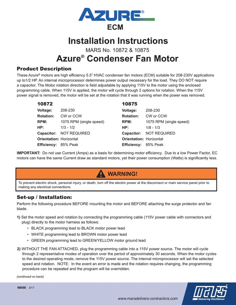 Mars Azure 10875 installation instructions