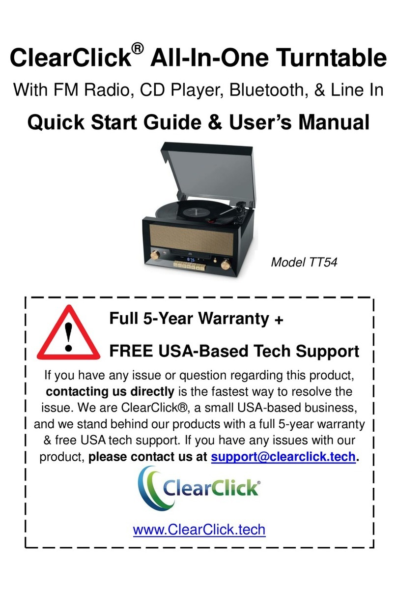 ClearClick TT54 Quick start guide and user manual
