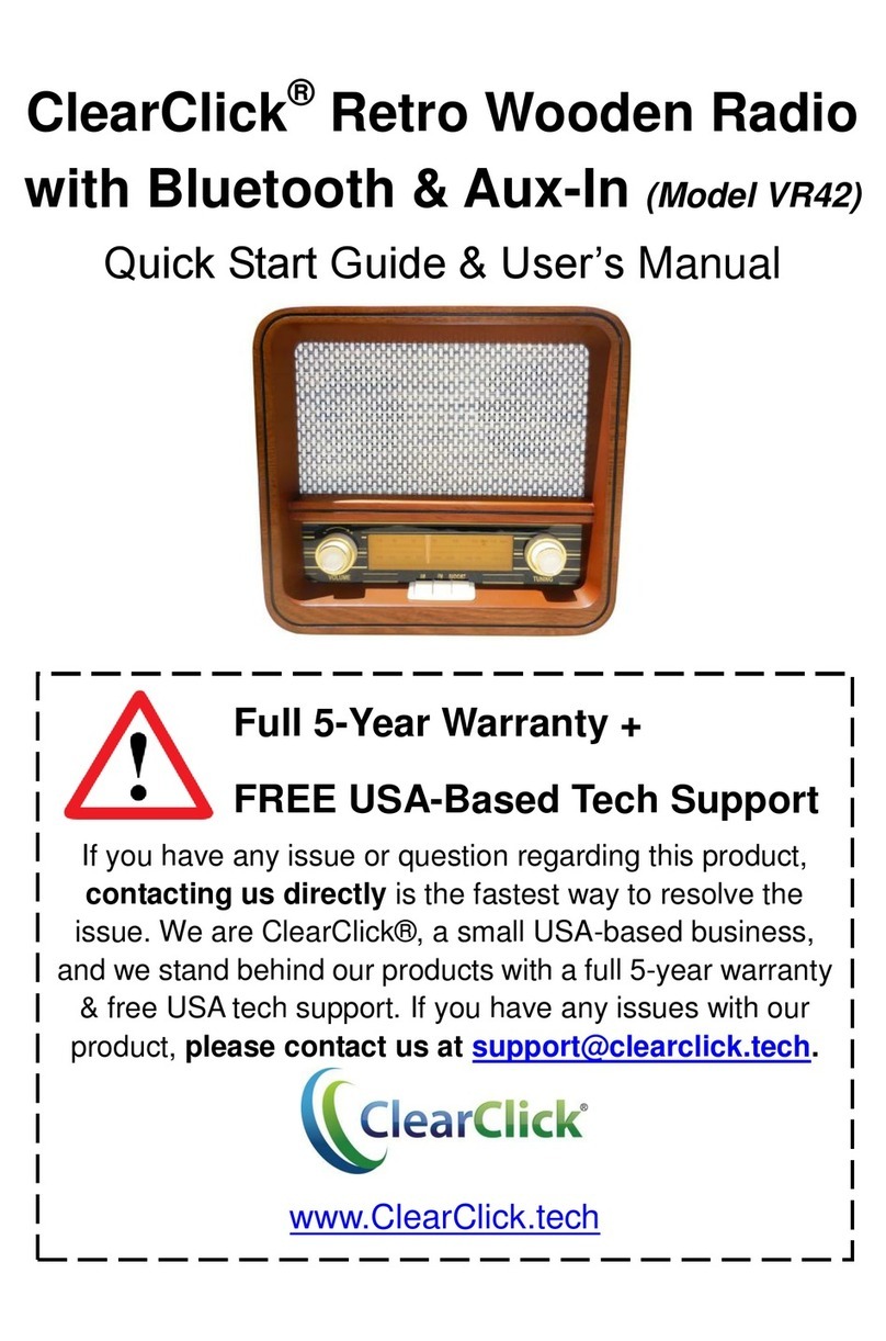 ClearClick VR42 Quick start guide and user manual