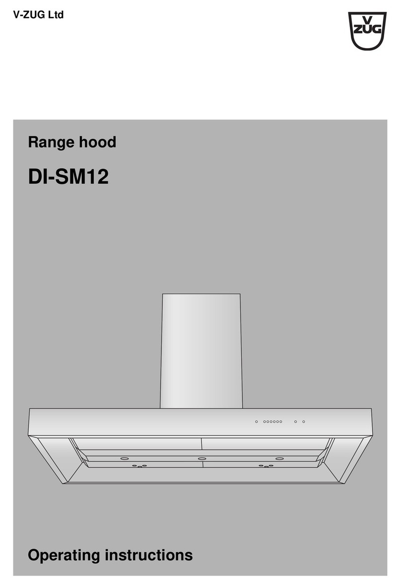 V-ZUG DI-SM12 User manual V-ZUG DI-SM12 User manual
