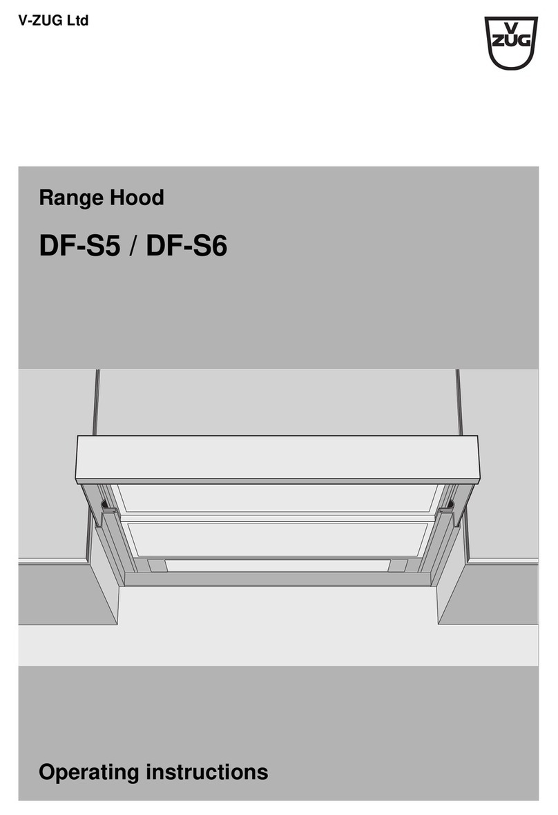 V-ZUG DF-S5 operating instructions