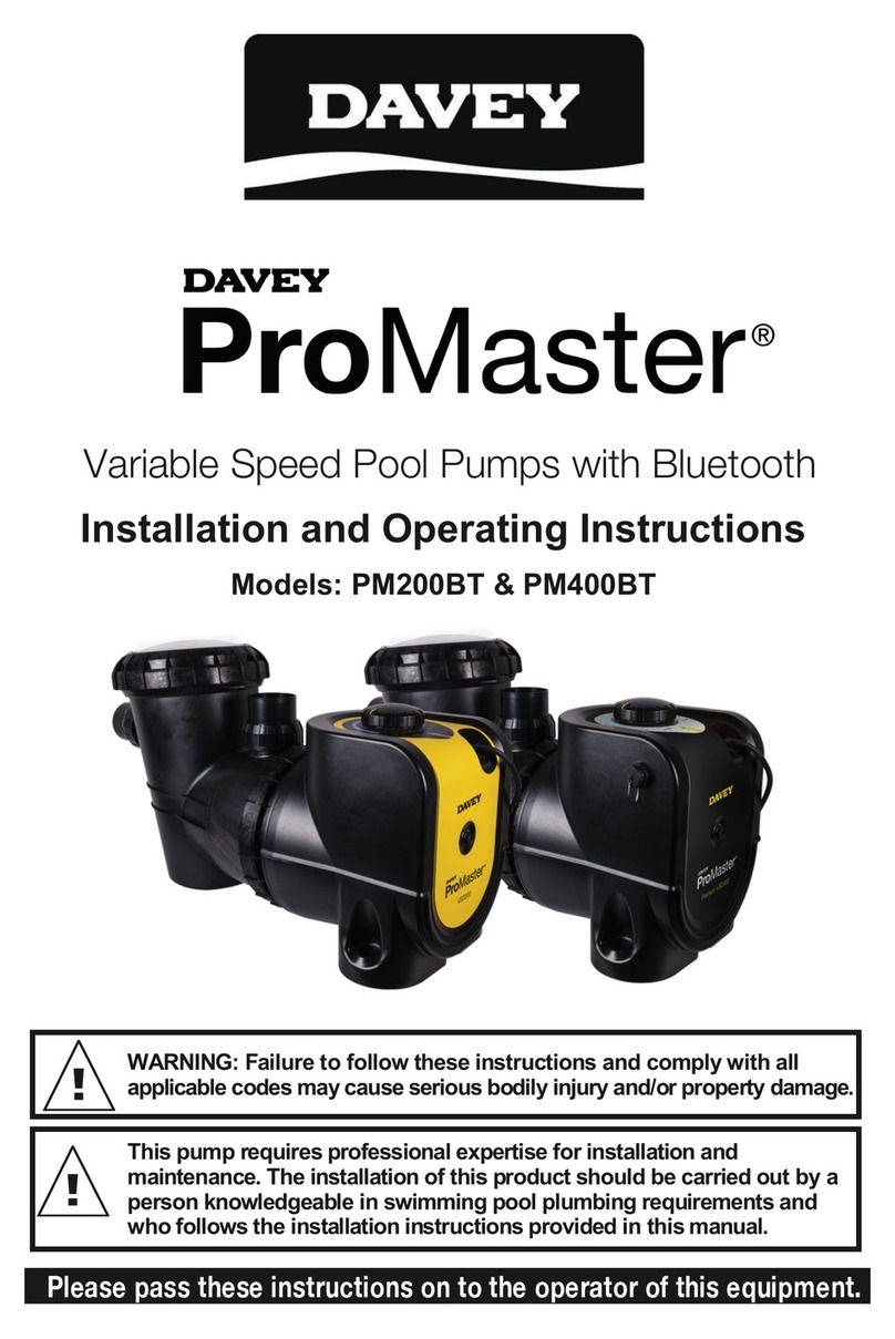 Davey ProMaster PM400BT User manual
