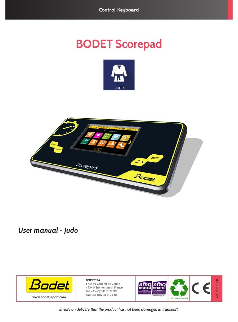Bodet Scorepad user manual