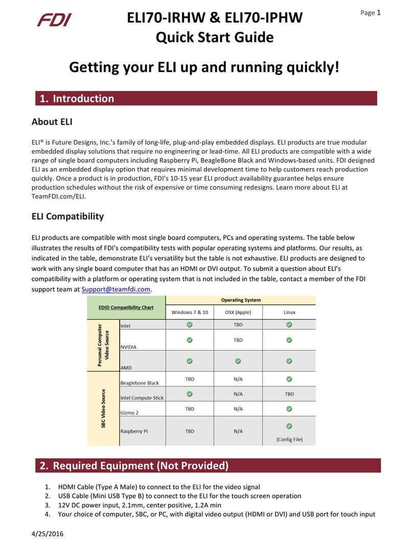 FDI ELI Series User manual
