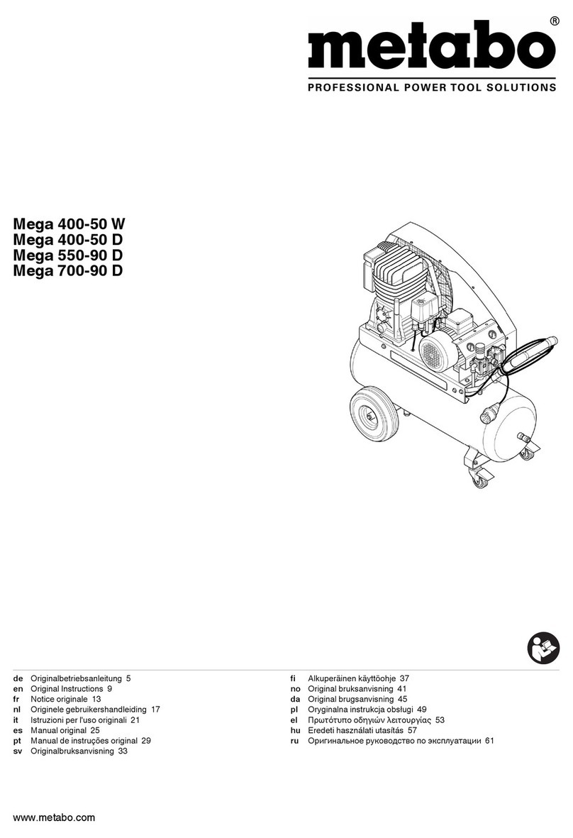 Metabo Mega 400-50 D User manual