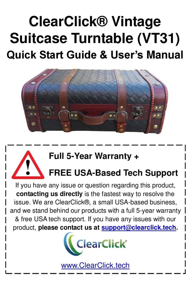 ClearClick VT31 Quick start guide and user manual