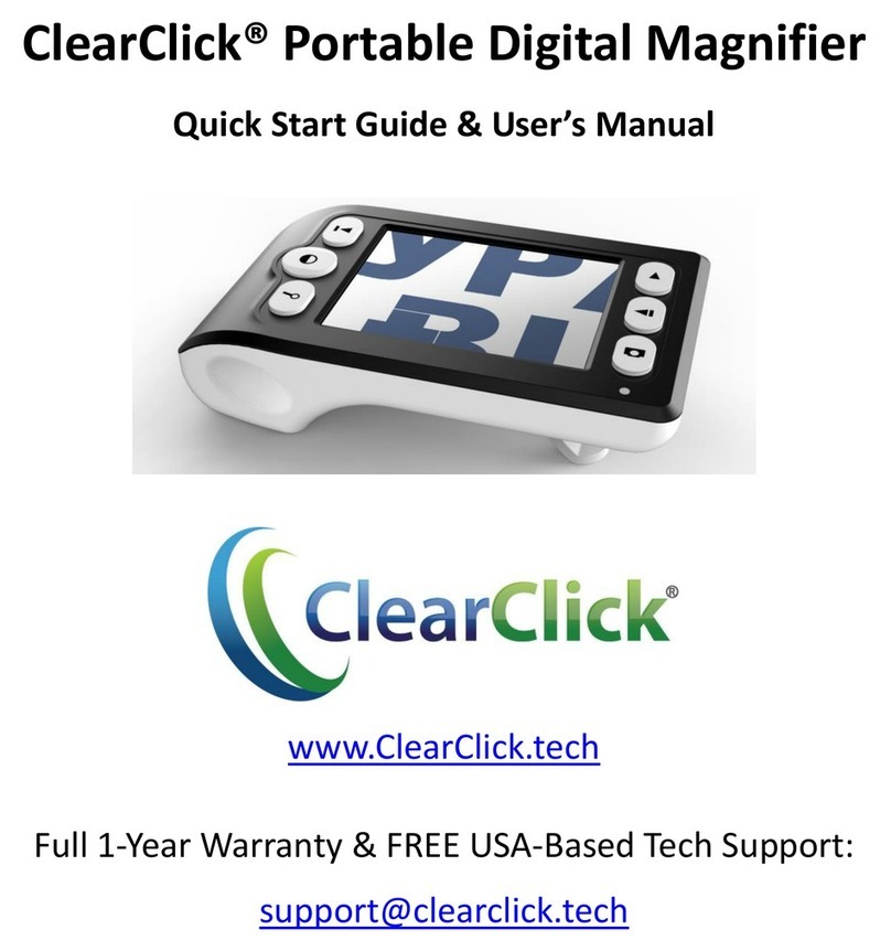 ClearClick PM18 Quick start guide and user manual