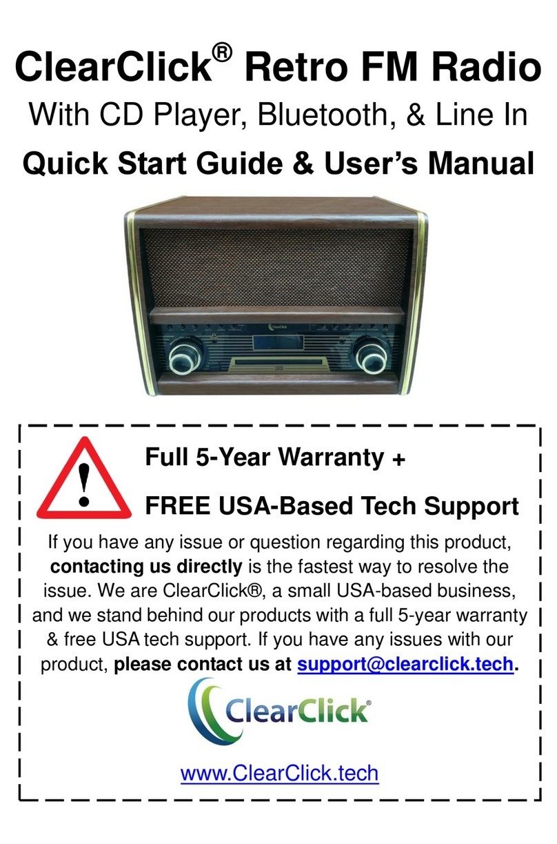ClearClick VR41 Quick start guide and user manual