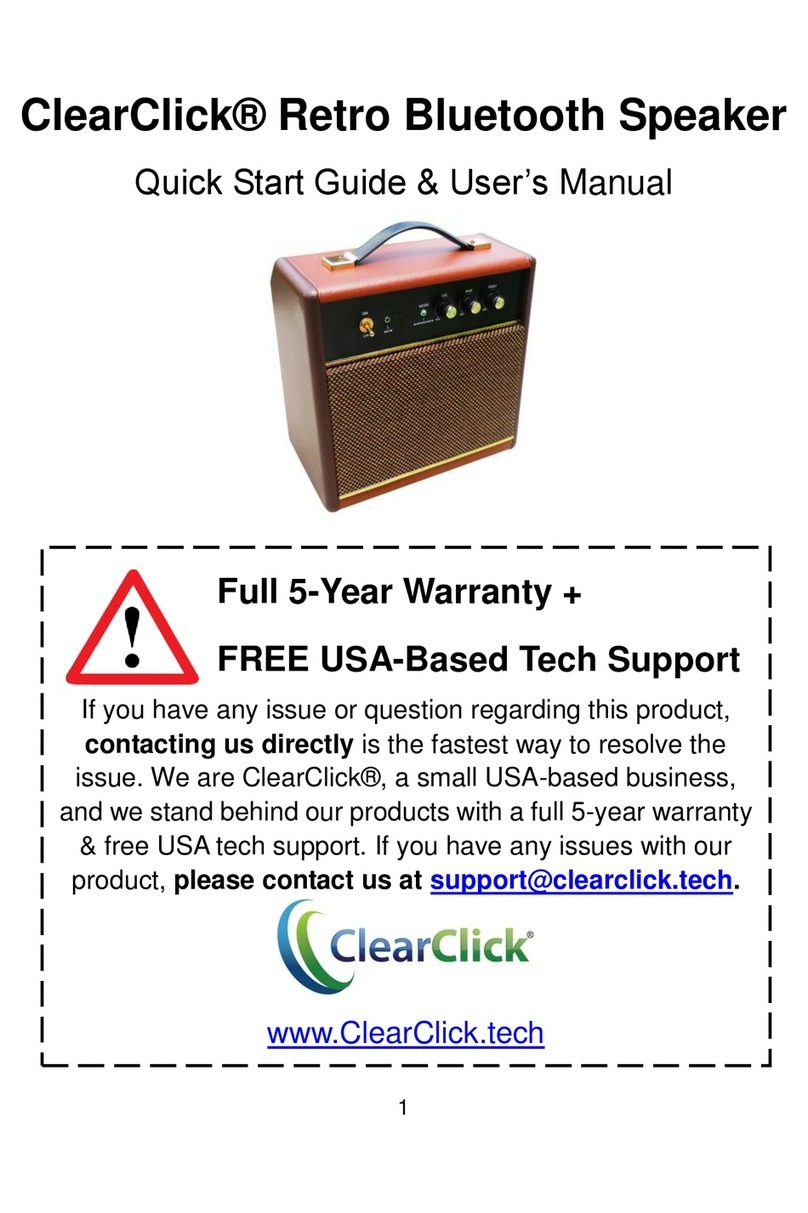 ClearClick VB19 Quick start guide and user manual