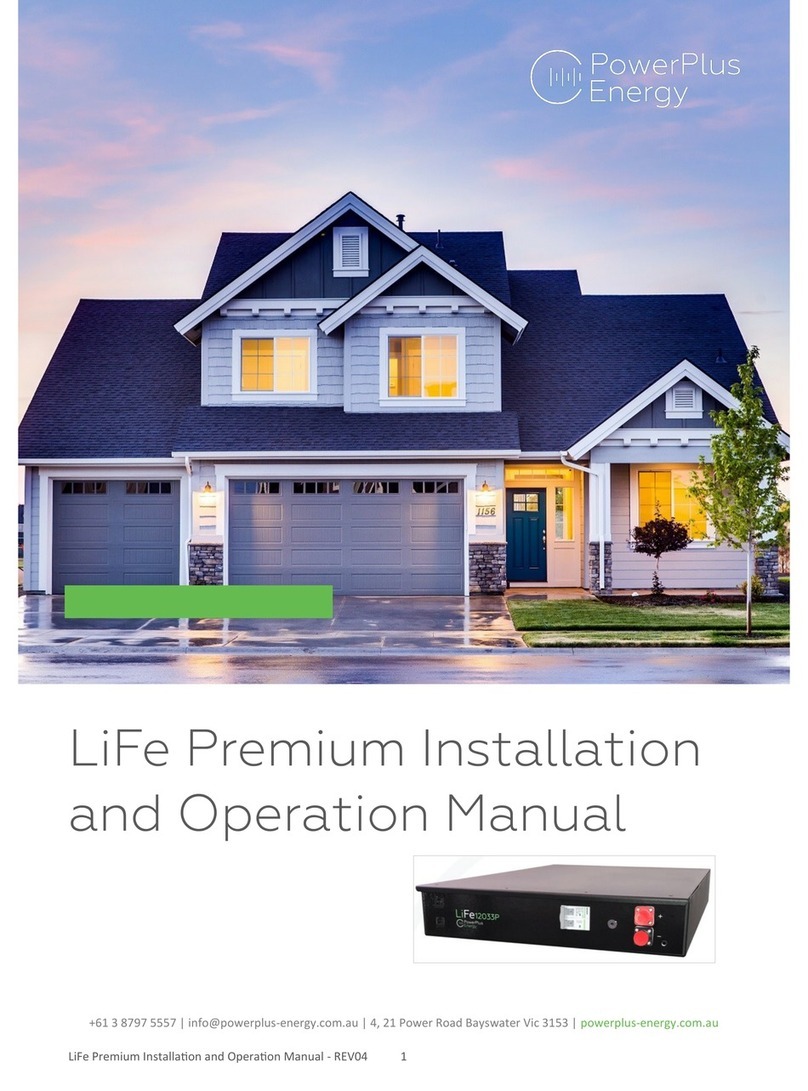 PowerPlus Energy LiFe Premium Series User manual
