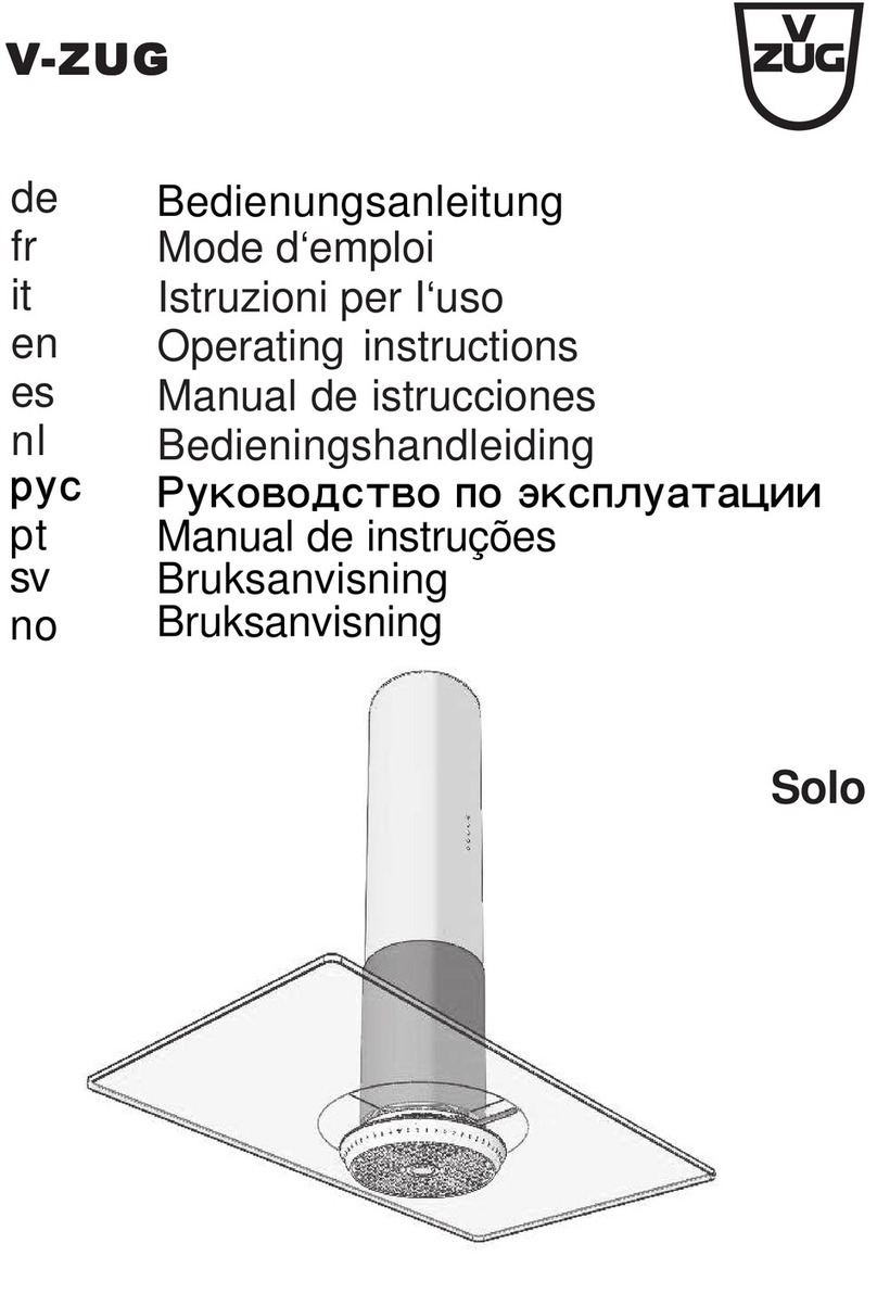 V-ZUG Solo User manual V-ZUG Solo User manual