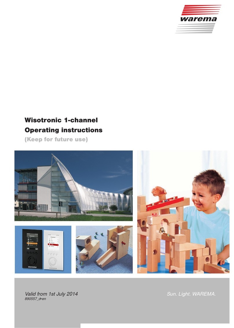 WAREMA Wisotronic operating instructions