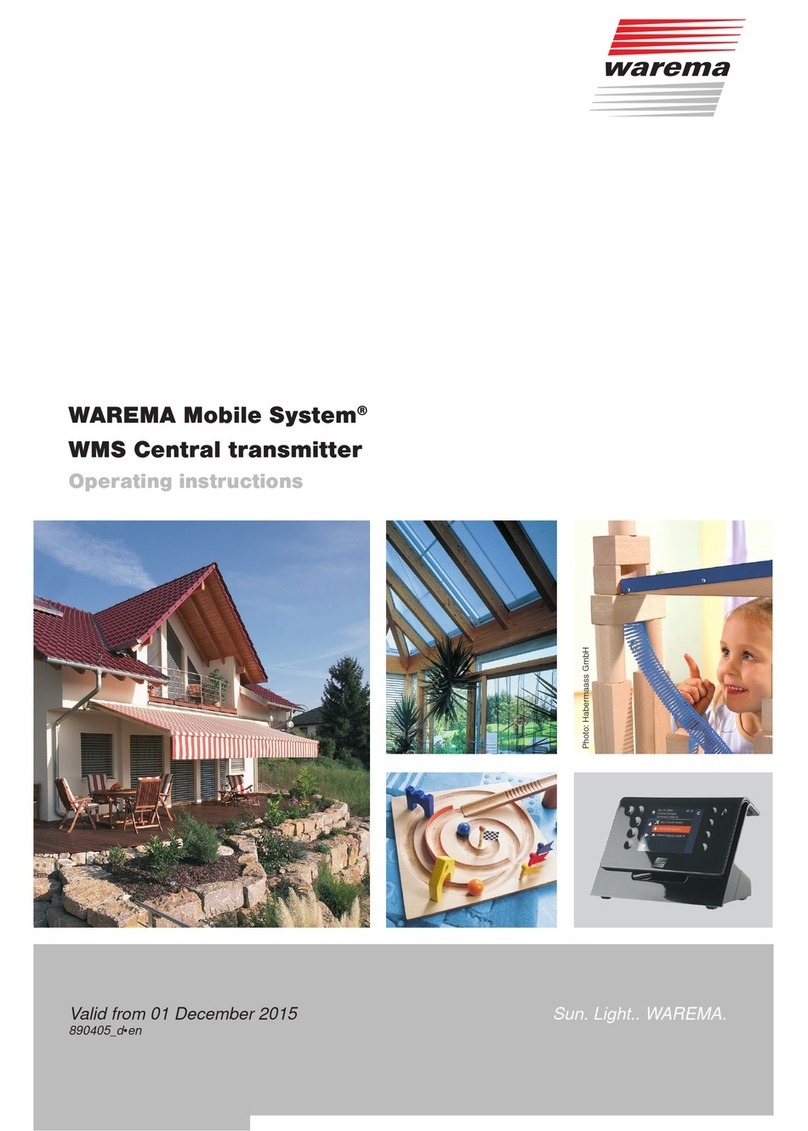 WAREMA WMS operating instructions