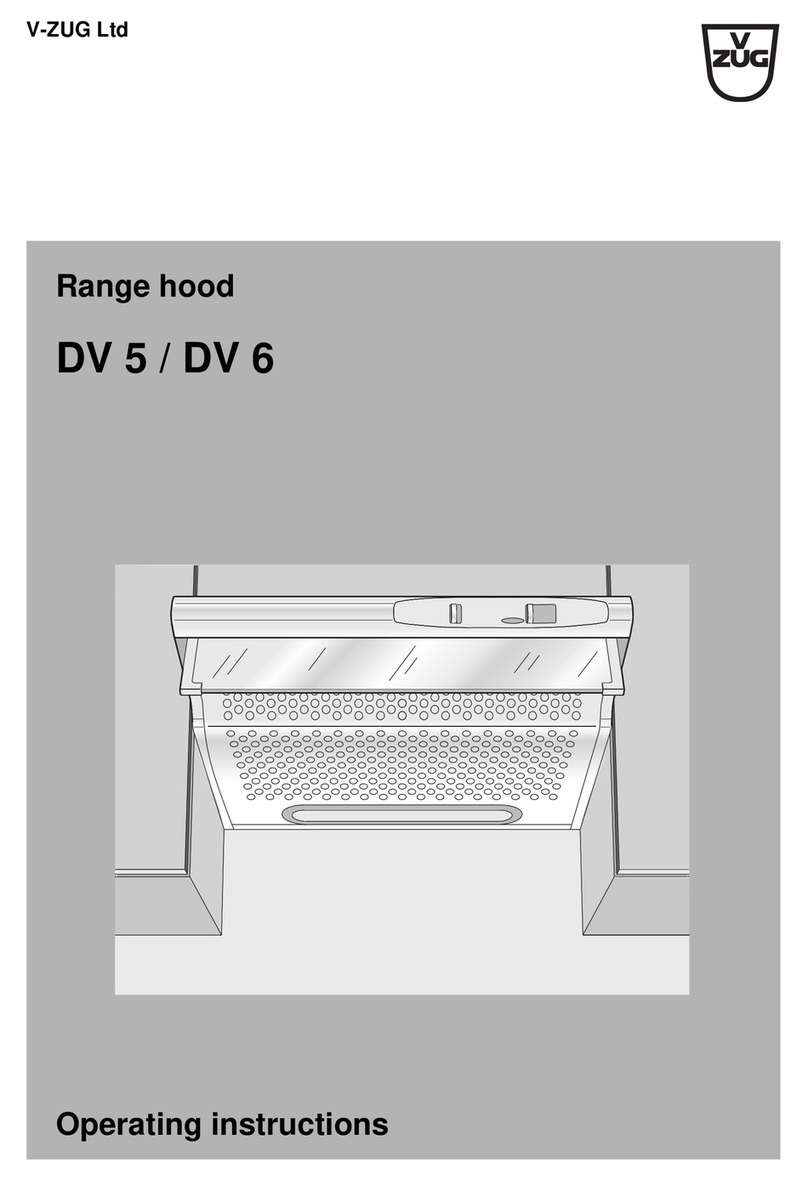 V-ZUG DV 5 User manual