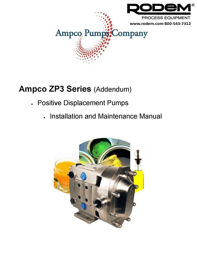 Ampco Pumps Company ZP3 Series Installation and maintenance manual