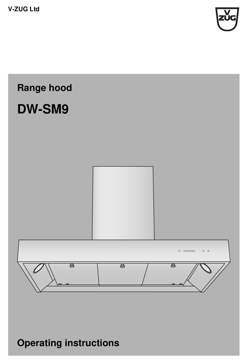 V-ZUG DW-SM9 operating instructions