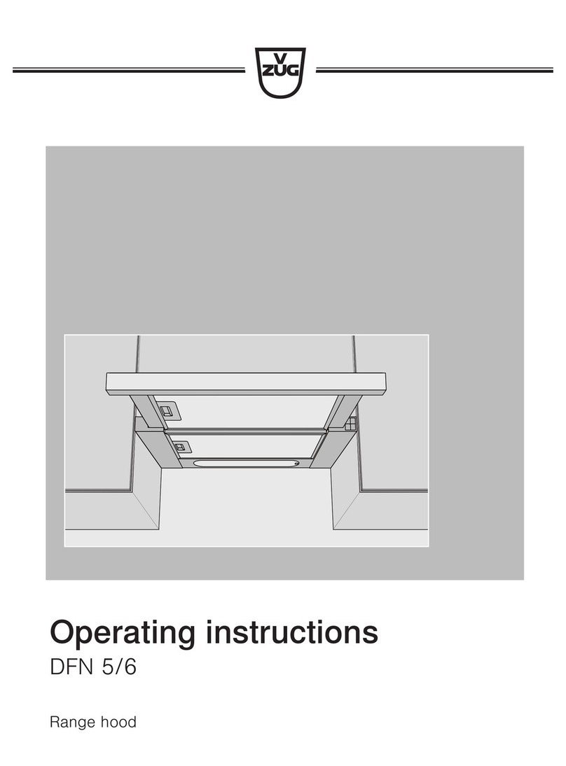 V-ZUG DFN 6 User manual