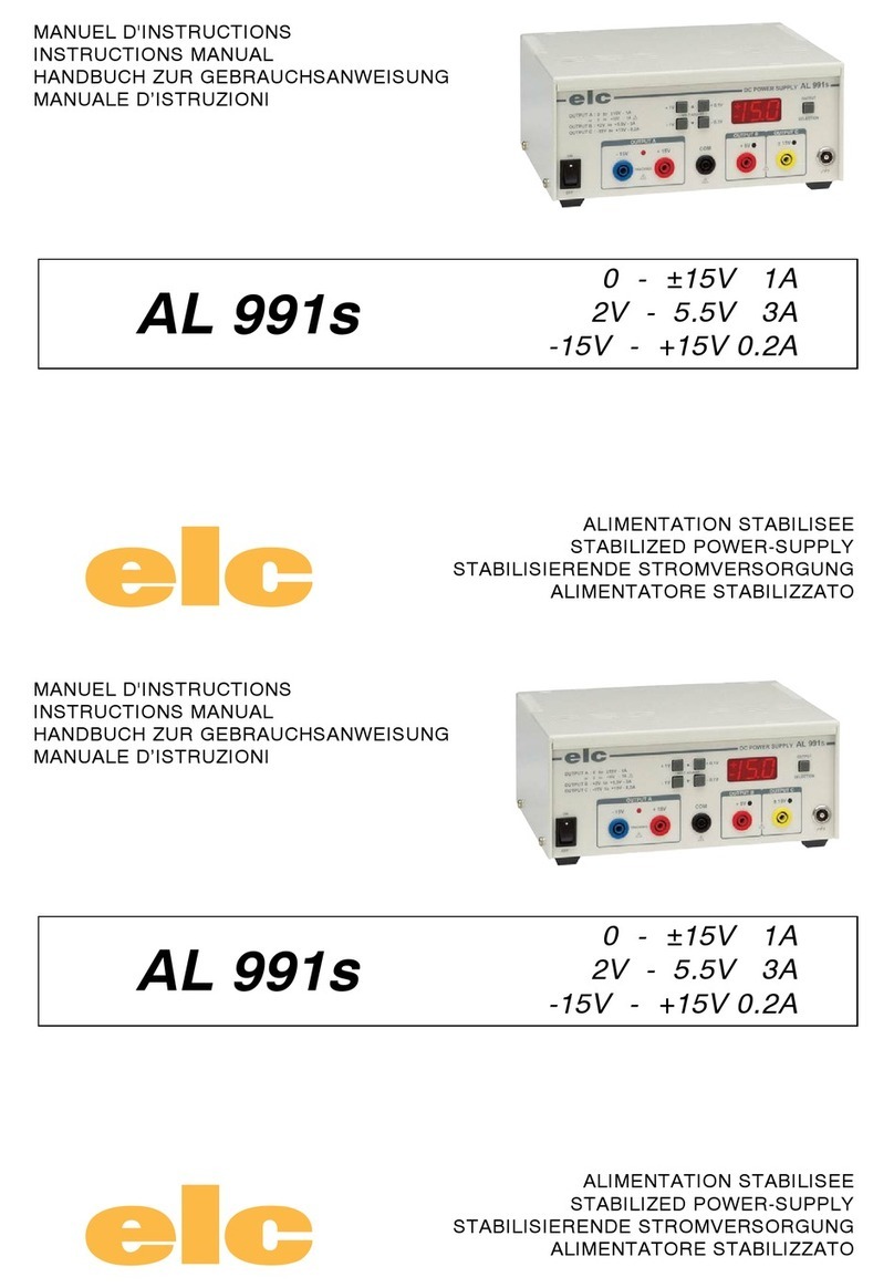 ELC AL 991s instruction manual