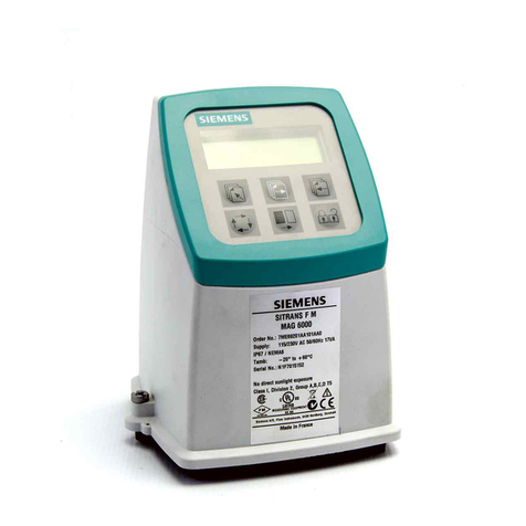 Siemens SITRANS F M MAG 5000 User manual