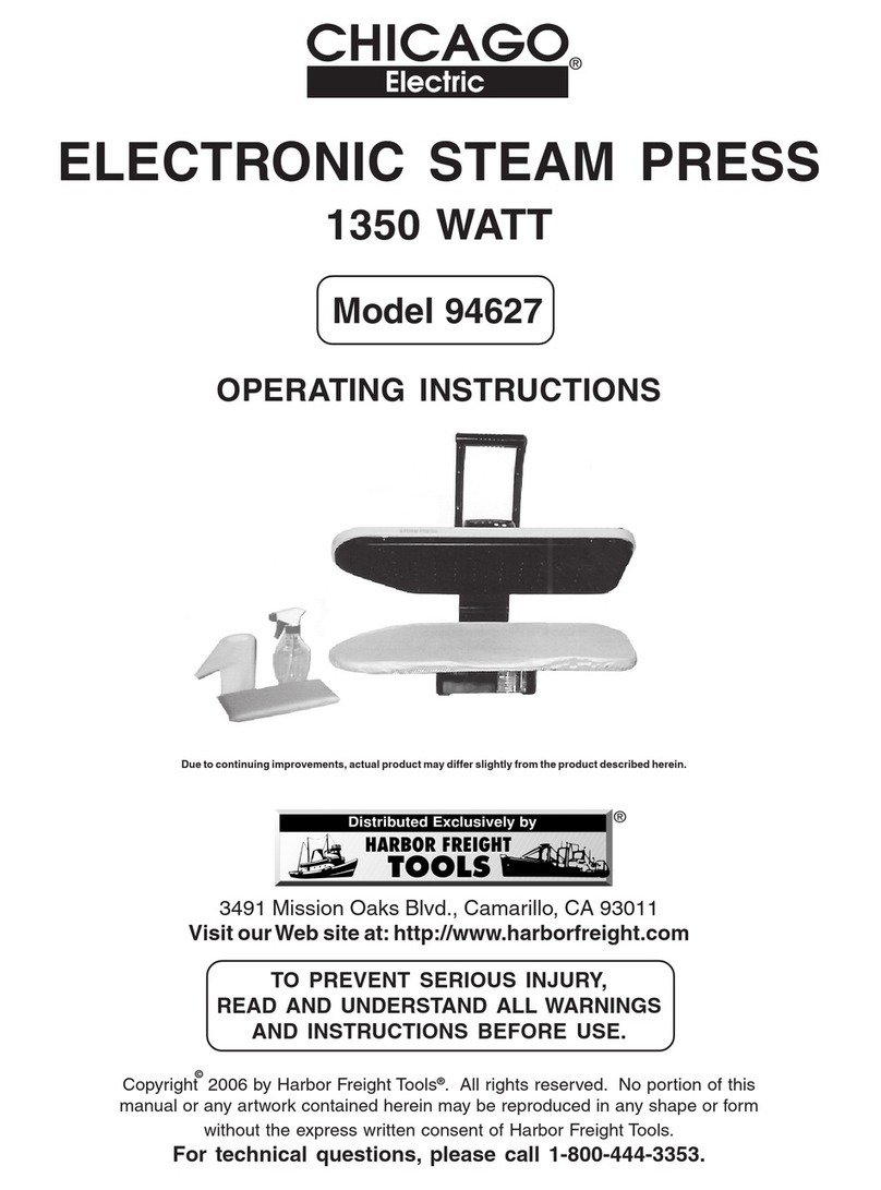 Chicago Electric 94627 operating instructions