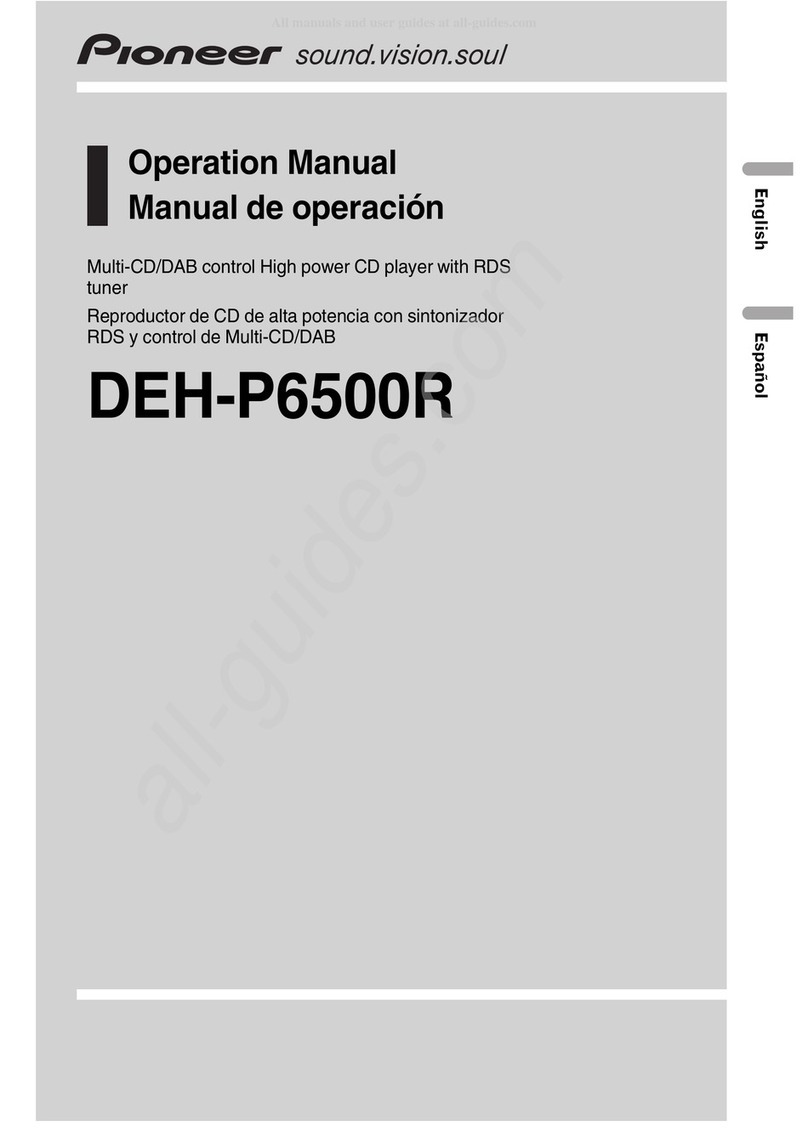 Pioneer DEH-P6500R User manual