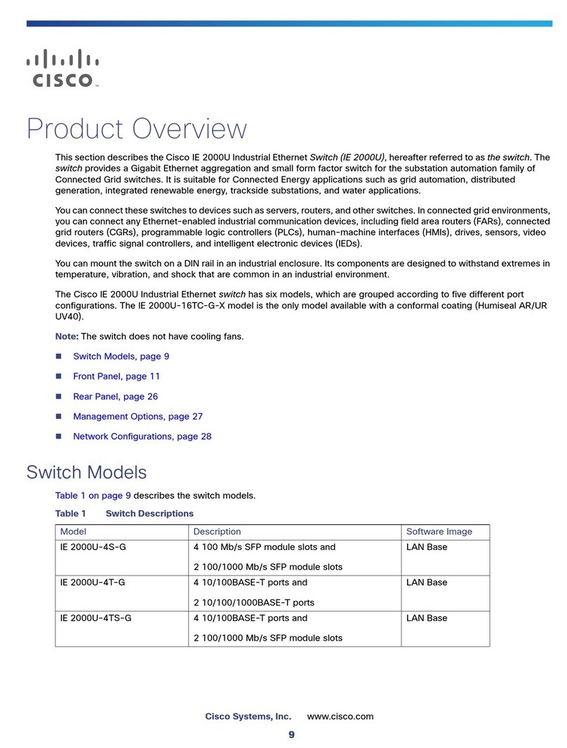 Cisco IE 2000U Series Operating and safety instructions Cisco IE 2000U Series Operating and safety instructions