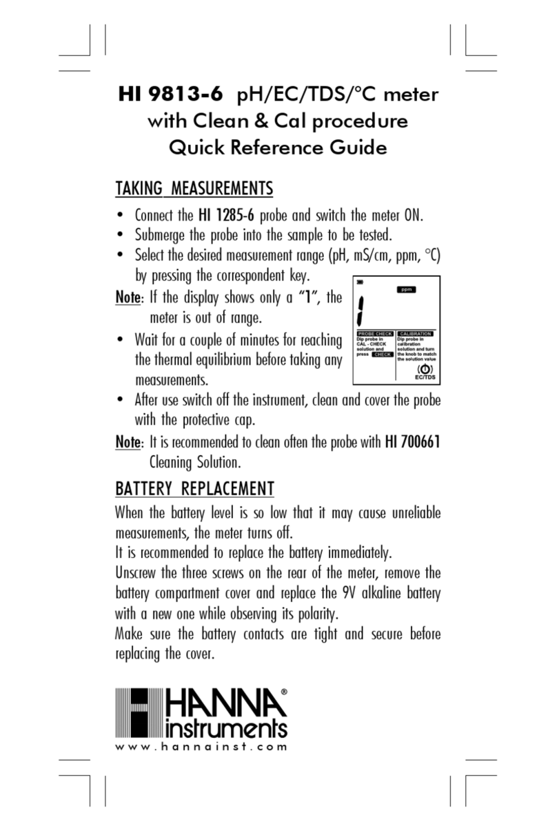 Hanna Instruments HI 9813-6 User manual