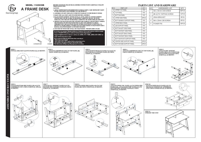 FourStar 11226036B Assembly instructions