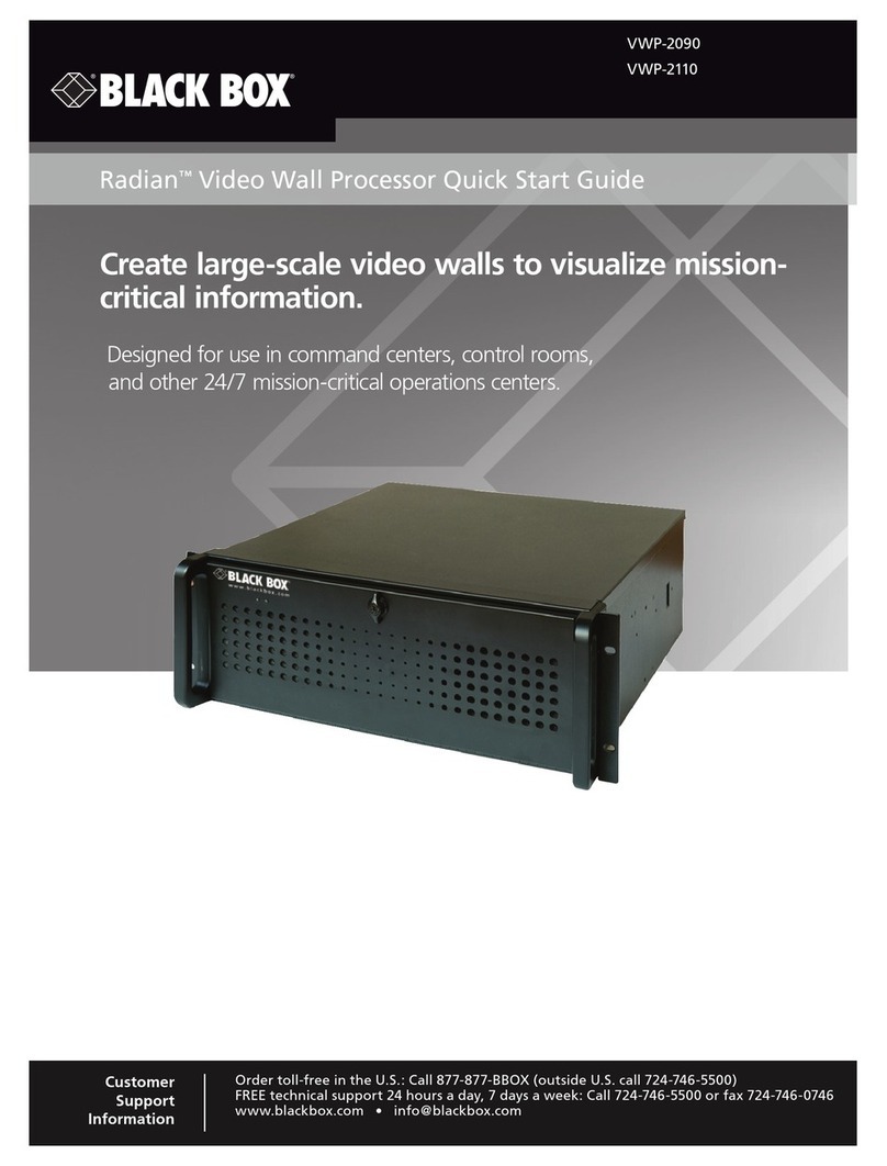 Black Box Radian VWP-2090 User manual