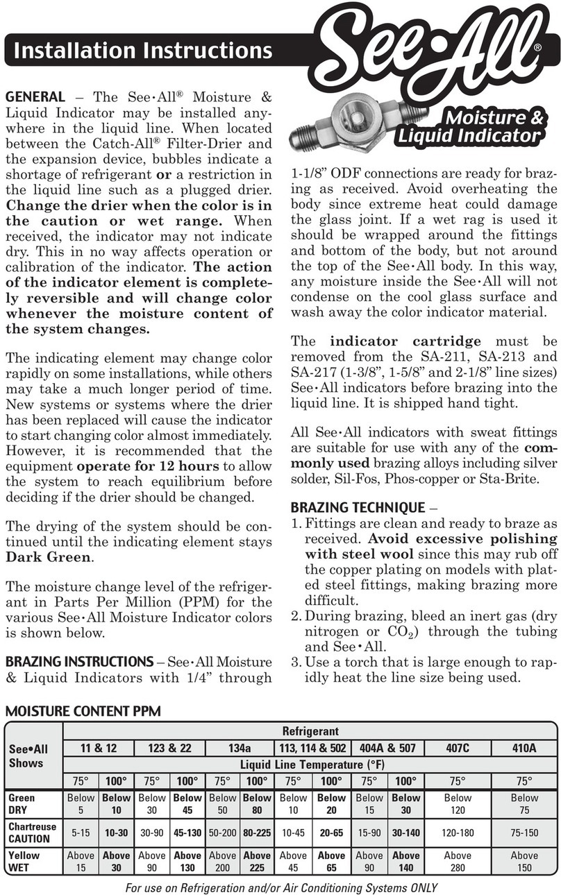 Sporlan See-All installation instructions
