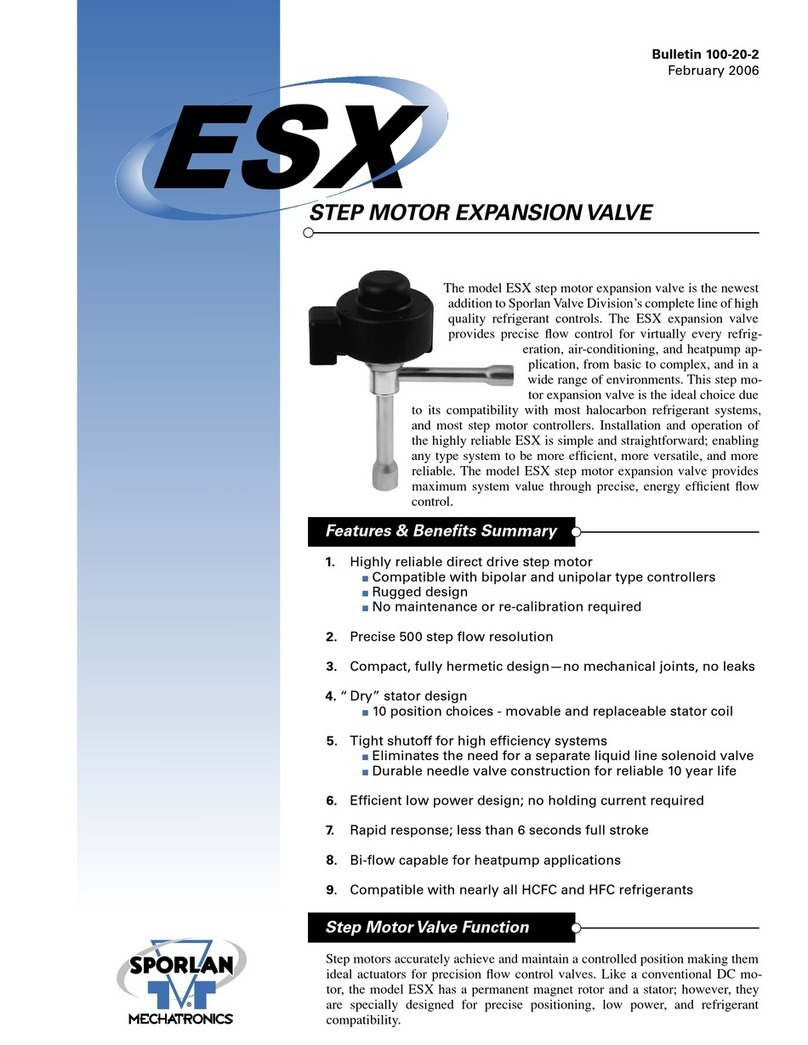 Sporlan ESX User manual