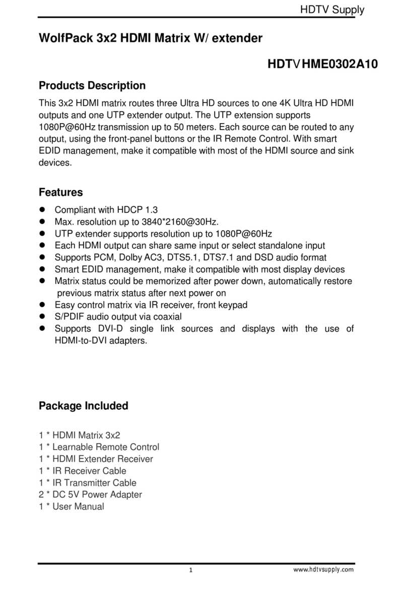 WolfPack HDTVHME0302A10 user manual