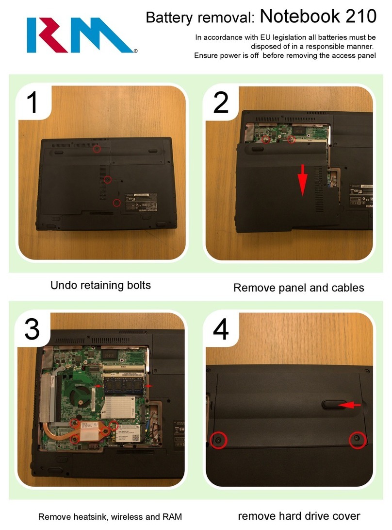RM Notebook 210 User manual