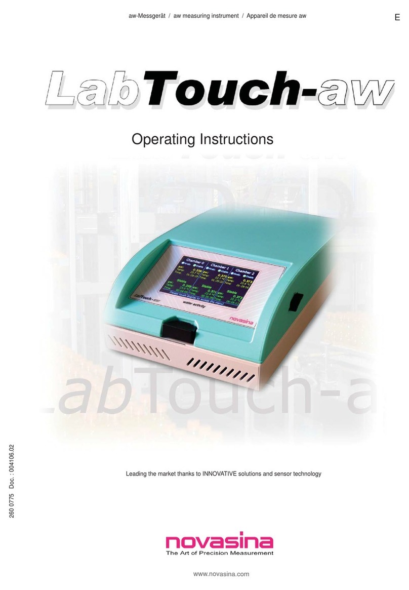 Novasina LabTouch-aw operating instructions