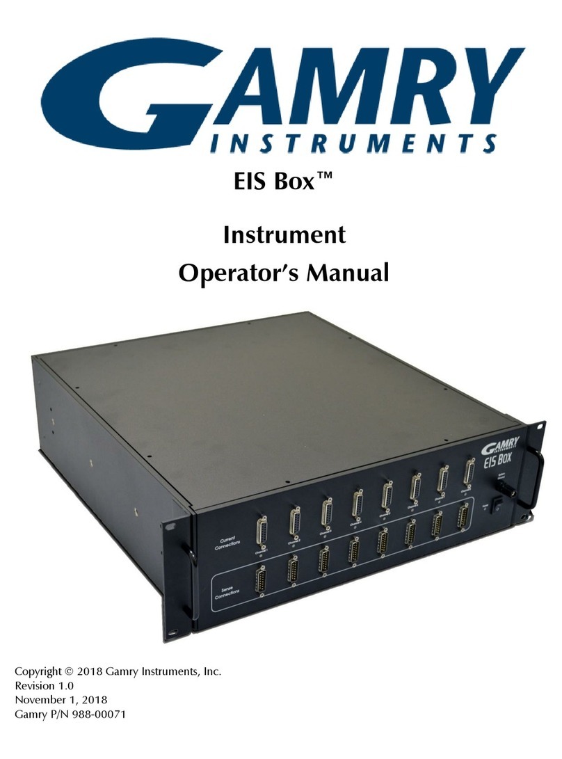 Gamry Instruments EIS Box User manual
