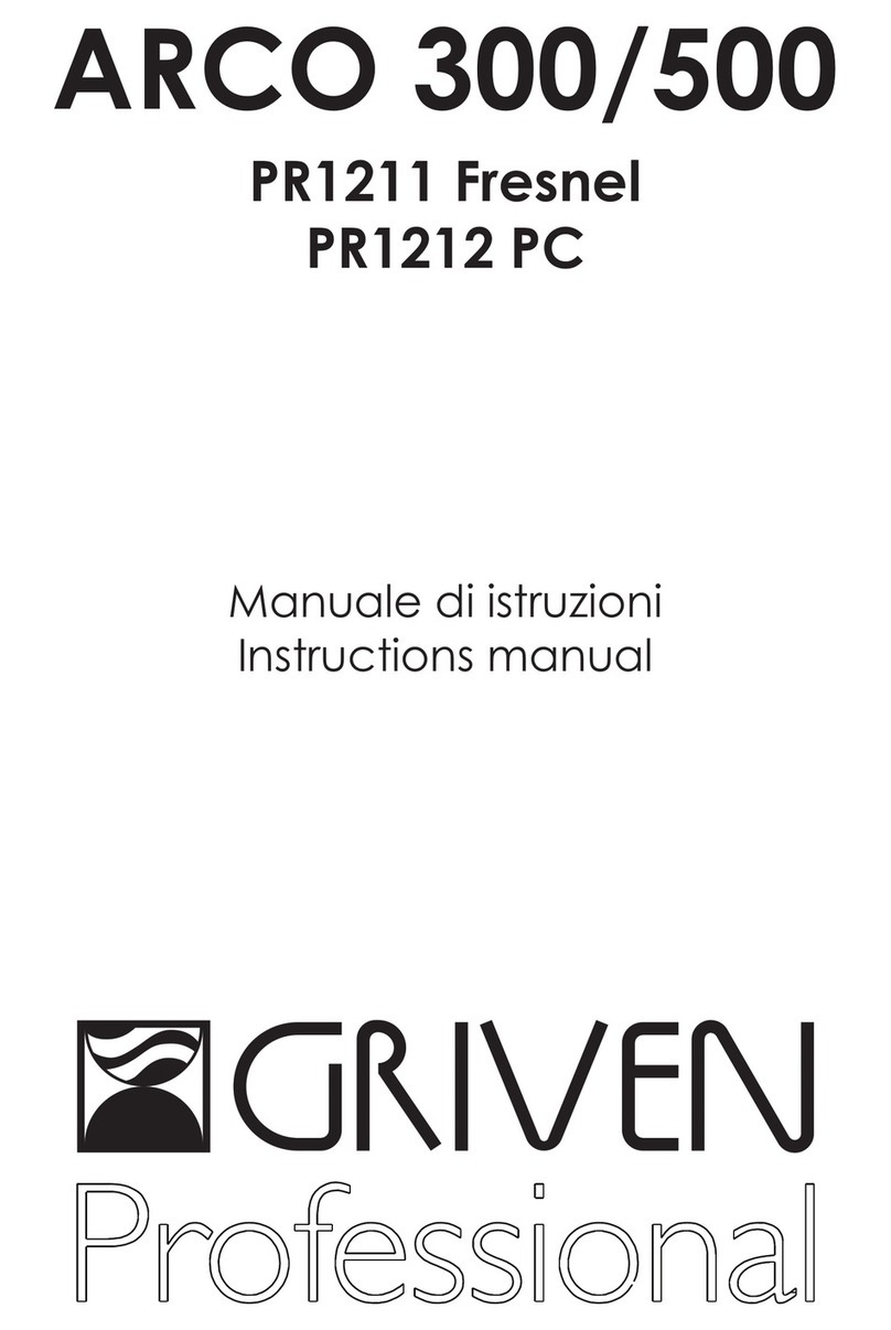 Griven Professional ARCO 300/500 PR1211 instruction manual