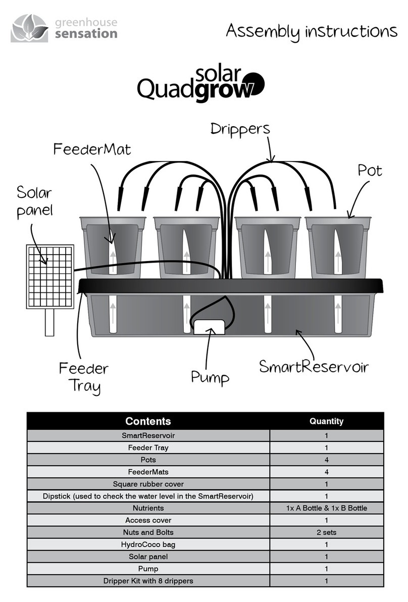greenhouse sensation Solar Quadgrow Assembly instructions