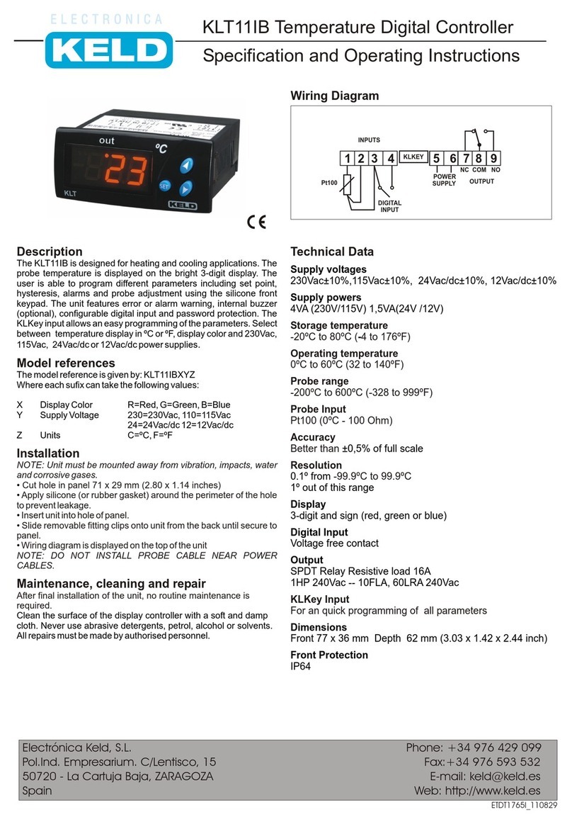 KELD KLT11IB Operating instructions
